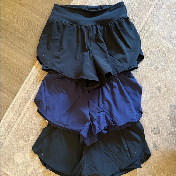Halara Black and Blue Athletic Shorts, 3 Pairs - Picture 1 of 3